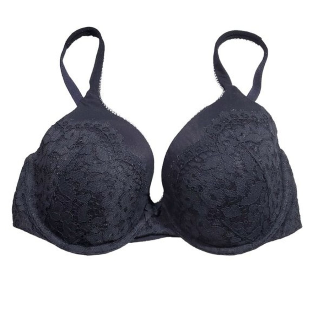 Victoria’s Secret Body By Victoria Lined Perfect Coverage Black Bra Size 32DD